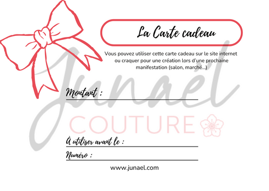 La Carte Cadeau Junaël Couture