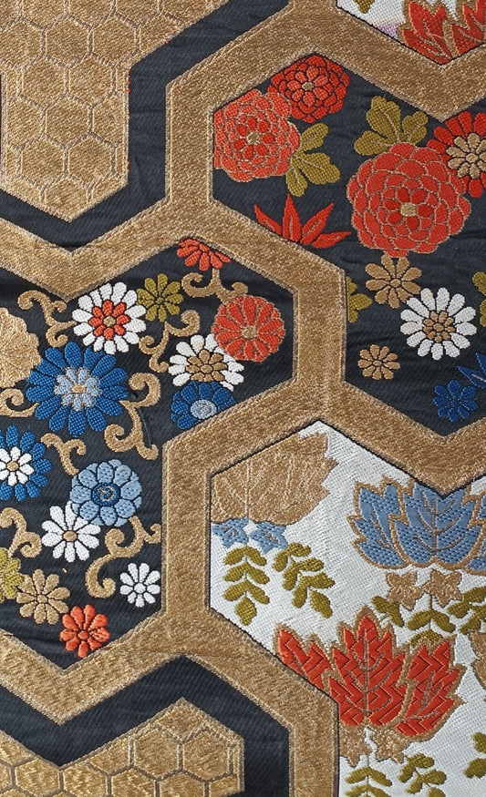 Beppu - la mini pochette - motifs Kiku Botan Kiri