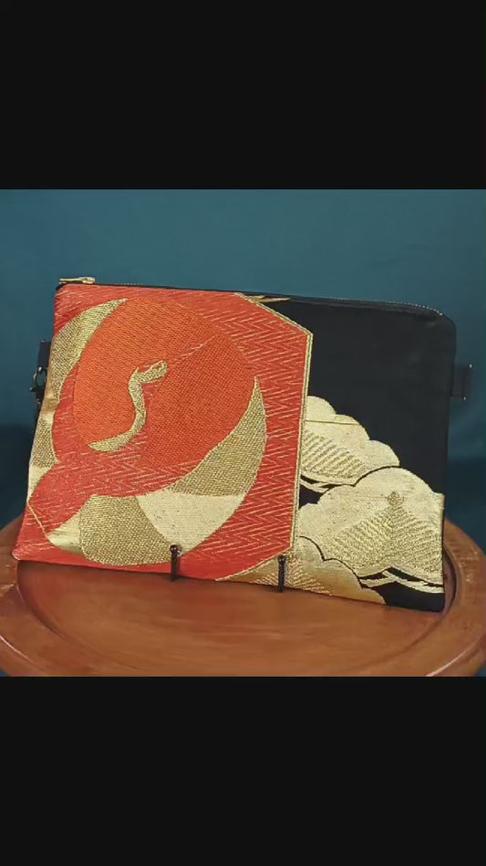 Nara - La pochette de soirée - Motif Tsuru Matsu
